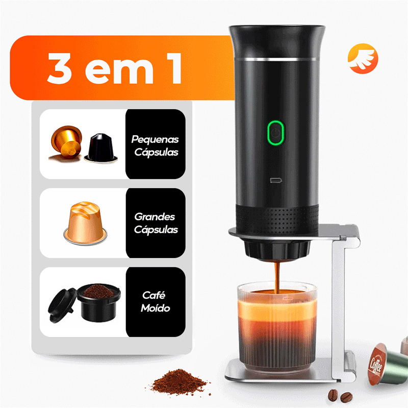 Cafeteira Portátil 3 em 1