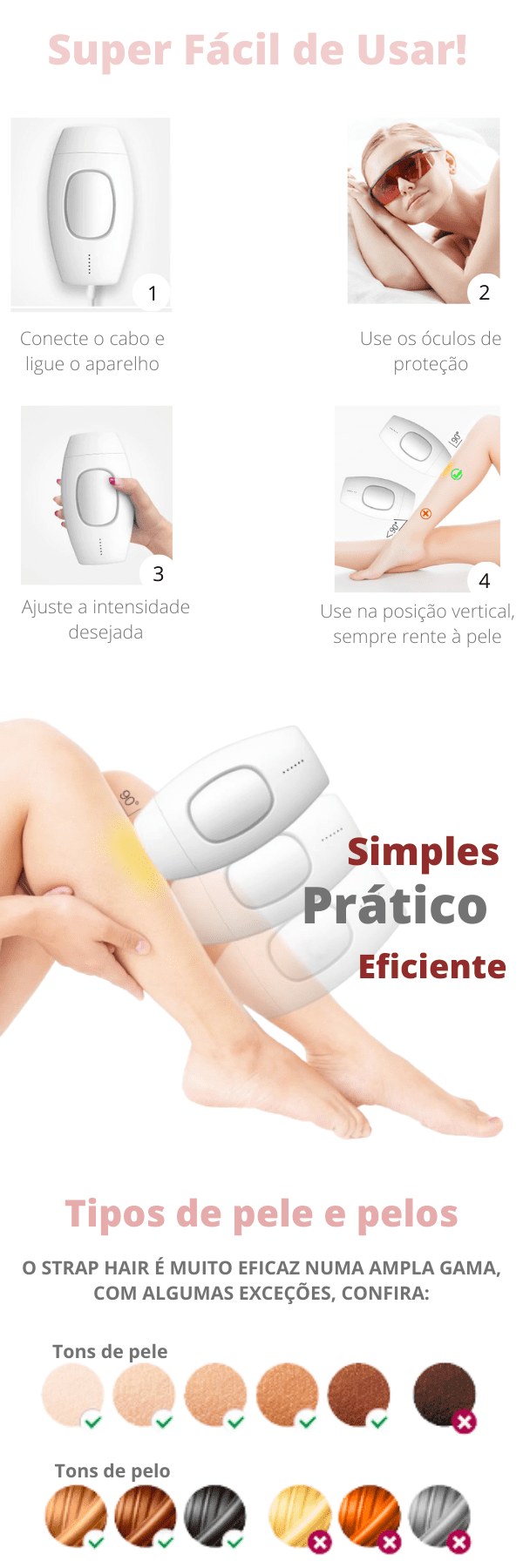 Depilador Profissional Strap Hair (BIVOLT)